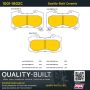 MPA 1001-1802C Quality-Built Premium Ceramic Brake Pads w/ Hardware