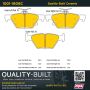 MPA 1001-1808C Quality-Built Premium Ceramic Brake Pads w/ Hardware