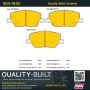 MPA 1001-1811C Quality-Built Premium Ceramic Brake Pads w/ Hardware