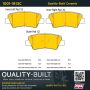 MPA 1001-1813C Quality-Built Premium Ceramic Brake Pads w/ Hardware