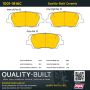 MPA 1001-1816C Quality-Built Premium Ceramic Brake Pads w/ Hardware