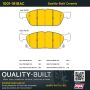 MPA 1001-1818AC Quality-Built Premium Ceramic Brake Pads w/ Hardware