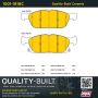 MPA 1001-1818C Quality-Built Premium Ceramic Brake Pads w/ Hardware