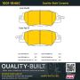 MPA 1001-1846C Quality-Built Premium Ceramic Brake Pads w/ Hardware