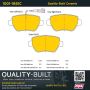 MPA 1001-1851C Quality-Built Premium Ceramic Brake Pads