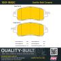 MPA 1001-1852C Quality-Built Premium Ceramic Brake Pads w/ Hardware