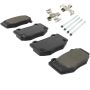 MPA 1001-1854M Quality-Built Premium Semi-Metallic Brake Pads w/ Hardware