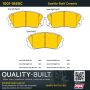 MPA 1001-1855C Quality-Built Premium Ceramic Brake Pads w/ Hardware