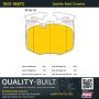 MPA 1001-1867C Quality-Built Premium Ceramic Brake Pads