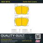 MPA 1001-1871C Quality-Built Premium Ceramic Brake Pads
