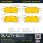 MPA 1001-1904BM Quality-Built Premium Semi-Metallic Brake Pads