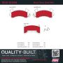 MPA 1002-0154M Quality-Built Work Force Heavy Duty Brake Pads w/ Hardware
