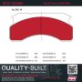MPA 1002-0236M Quality-Built Work Force Heavy Duty Brake Pads