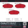 MPA 1002-0273M Quality-Built Work Force Heavy Duty Brake Pads w/ Hardware