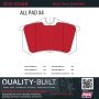 MPA 1002-0340M Quality-Built Work Force Heavy Duty Brake Pads