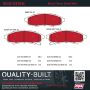 MPA 1002-0376M Quality-Built Work Force Heavy Duty Brake Pads w/ Hardware