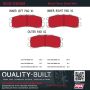 MPA 1002-0383M Quality-Built Work Force Heavy Duty Brake Pads w/ Hardware