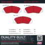 MPA 1002-0503M Quality-Built Work Force Heavy Duty Brake Pads w/ Hardware
