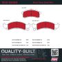 MPA 1002-0505M Quality-Built Work Force Heavy Duty Brake Pads w/ Hardware