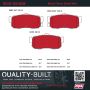 MPA 1002-0540M Quality-Built Work Force Heavy Duty Brake Pads w/ Hardware