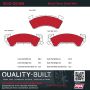 MPA 1002-0614M Quality-Built Work Force Heavy Duty Brake Pads w/ Hardware