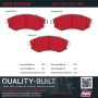 MPA 1002-0700AM Quality-Built Work Force Heavy Duty Brake Pads w/ Hardware