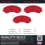 MPA 1002-0701M Quality-Built Work Force Heavy Duty Brake Pads w/ Hardware