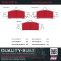 MPA 1002-0727M Quality-Built Work Force Heavy Duty Brake Pads w/ Hardware