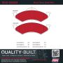 MPA 1002-0820M Quality-Built Work Force Heavy Duty Brake Pads w/ Hardware
