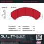 MPA 1002-0825M Quality-Built Work Force Heavy Duty Brake Pads w/ Hardware