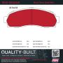 MPA 1002-0833AM Quality-Built Work Force Heavy Duty Brake Pads w/ Hardware