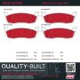 MPA 1002-0879M Quality-Built Work Force Heavy Duty Brake Pads w/ Hardware