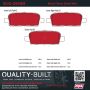 MPA 1002-0905M Quality-Built Work Force Heavy Duty Brake Pads w/ Hardware