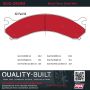 MPA 1002-0909M Quality-Built Work Force Heavy Duty Brake Pads w/ Hardware