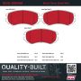 MPA 1002-0924M Quality-Built Work Force Heavy Duty Brake Pads w/ Hardware