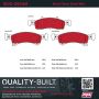 MPA 1002-0934M Quality-Built Work Force Heavy Duty Brake Pads w/ Hardware