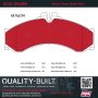 MPA 1002-0949M Quality-Built Work Force Heavy Duty Brake Pads