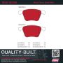 MPA 1002-1003M Quality-Built Work Force Heavy Duty Brake Pads w/ Hardware