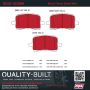 MPA 1002-1028M Quality-Built Work Force Heavy Duty Brake Pads w/ Hardware