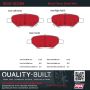 MPA 1002-1033M Quality-Built Work Force Heavy Duty Brake Pads w/ Hardware