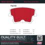 MPA 1002-1057AM Quality-Built Work Force Heavy Duty Brake Pads w/ Hardware