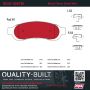 MPA 1002-1067M Quality-Built Work Force Heavy Duty Brake Pads w/ Hardware