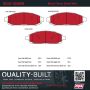 MPA 1002-1080M Quality-Built Work Force Heavy Duty Brake Pads w/ Hardware