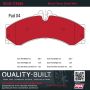MPA 1002-1136M Quality-Built Work Force Heavy Duty Brake Pads
