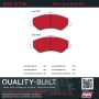 MPA 1002-1273M Quality-Built Work Force Heavy Duty Brake Pads w/ Hardware