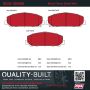MPA 1002-1286M Quality-Built Work Force Heavy Duty Brake Pads w/ Hardware