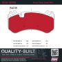 MPA 1002-1291M Quality-Built Work Force Heavy Duty Brake Pads w/ Hardware