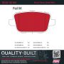 MPA 1002-1314M Quality-Built Work Force Heavy Duty Brake Pads w/ Hardware