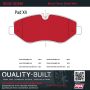 MPA 1002-1316M Quality-Built Work Force Heavy Duty Brake Pads w/ Hardware