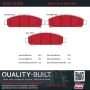 MPA 1002-1401M Quality-Built Work Force Heavy Duty Brake Pads w/ Hardware